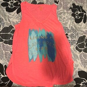 Lilly pulitzer luxletic shirt top small pink tank